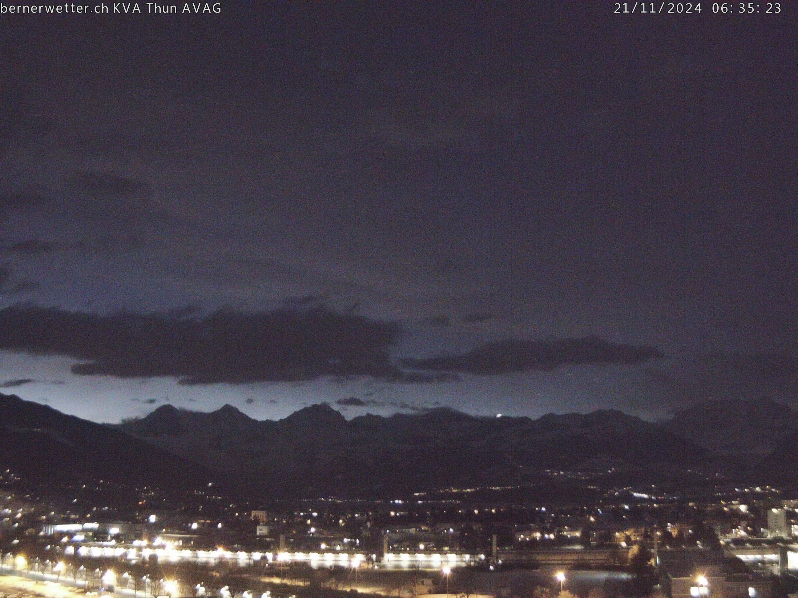 Wetterkamera in Thun, Sicht auf Berner Alpen und Jura