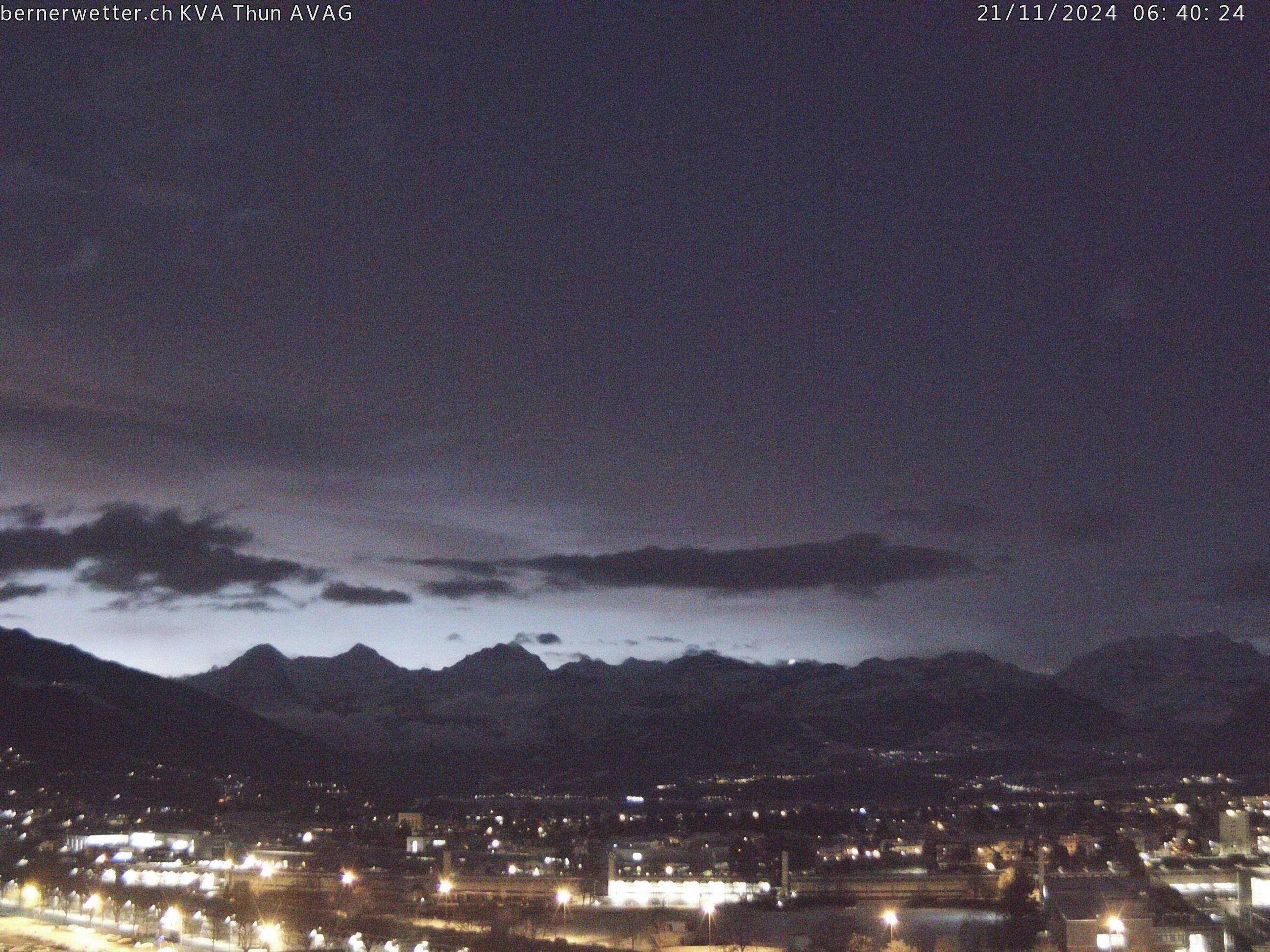 Wetterkamera in Thun, Sicht auf Berner Alpen und Jura