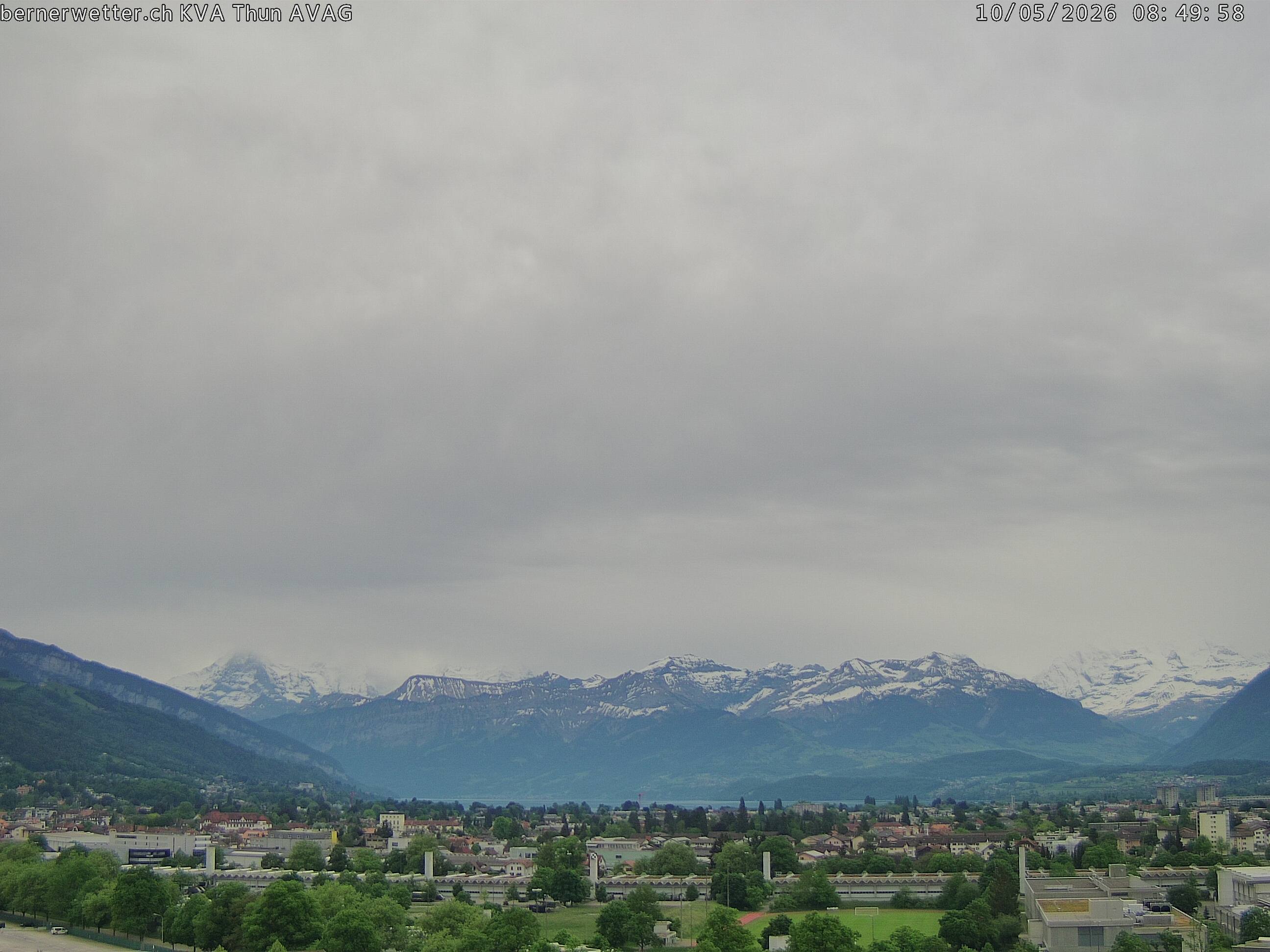 Wetterkamera in Thun, Sicht auf Berner Alpen und Jura