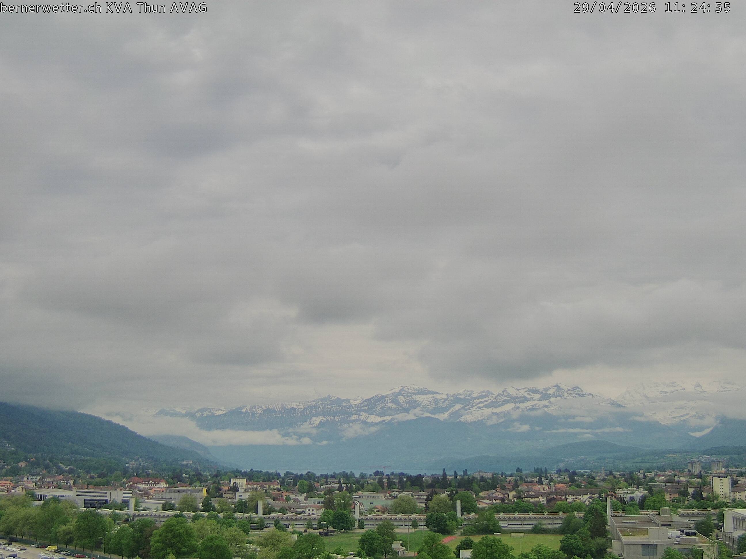 Wetterkamera in Thun, Sicht auf Berner Alpen und Jura