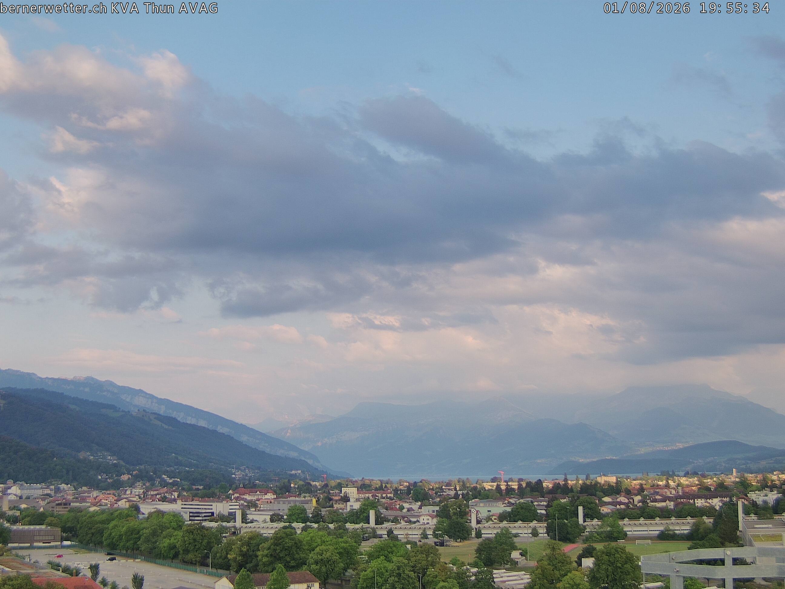 Wetterkamera in Thun, Sicht auf Berner Alpen und Jura