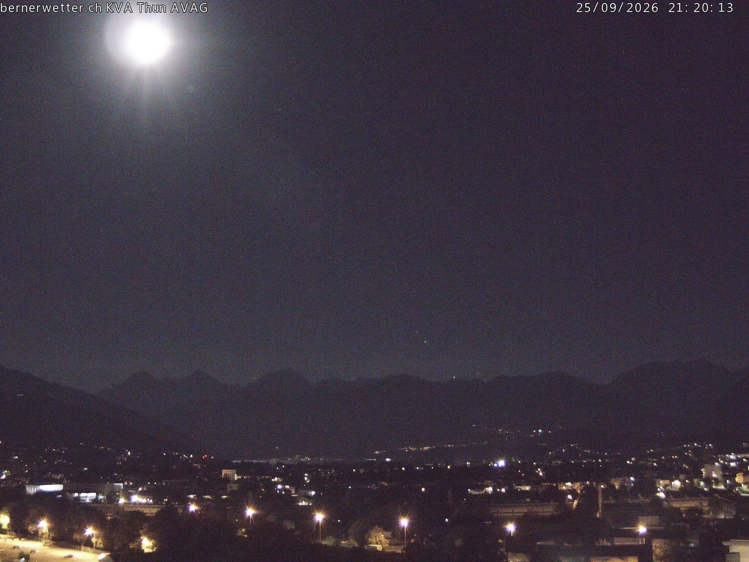 Wetterkamera in Thun, Sicht auf Berner Alpen und Jura