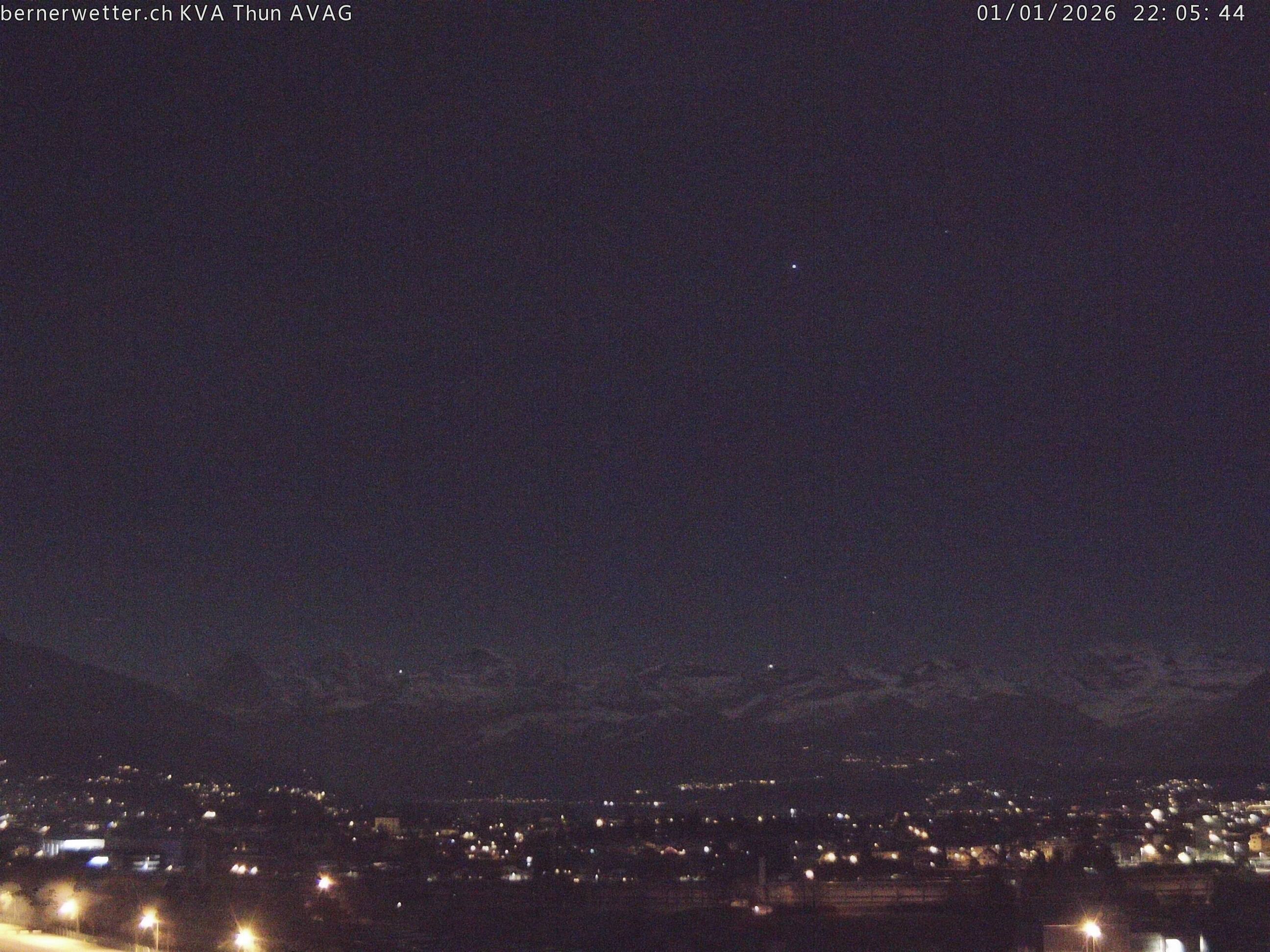 Wetterkamera in Thun, Sicht auf Berner Alpen und Jura